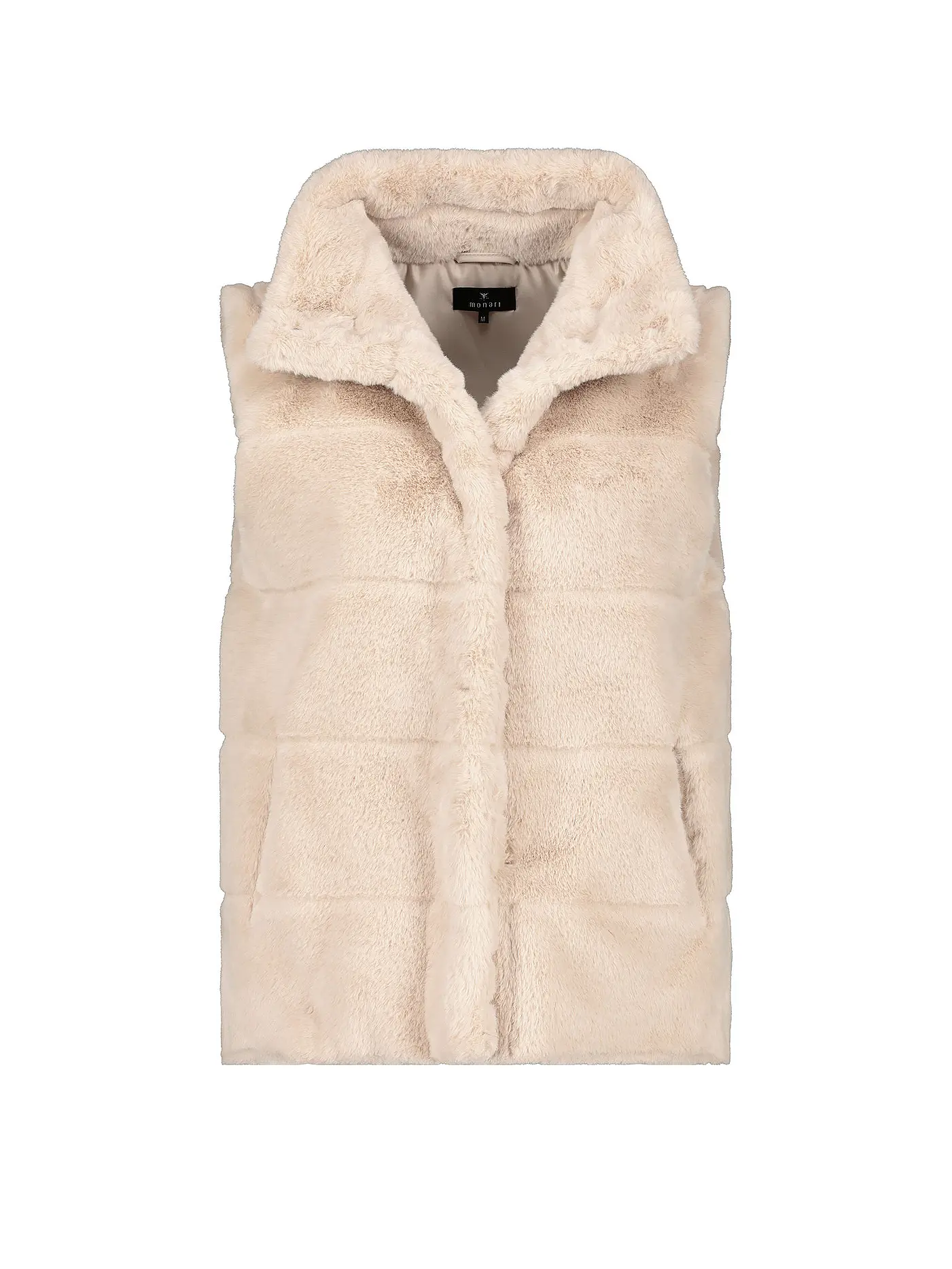MONARI | Gilet in Felloptik | beige
